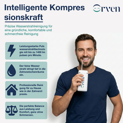 Orven Munddusche Professionelle Tiefenreinigung in nur 90 Sekunden