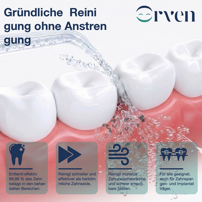 Orven Munddusche Professionelle Tiefenreinigung in nur 90 Sekunden